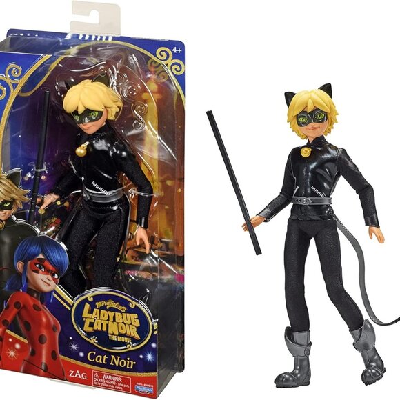 Cat Noir Movie Exclusive 11" Cat Noir Action Figure Barbie Doll Ladybug Movie Pl - Picture 1 of 8